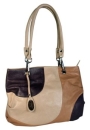Кожаная сумка Palio, цвет: бежевый+светло-бежевый+темно-синий 10372PAW2 2010 г инфо 11729v.